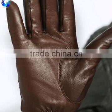 Top Quality Man Touchscreen Cashmere Lined Sheepskin Leather Gloves photo-3