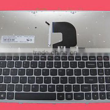 NEW keyboard For Len-ovo Ide-apad Z500 Keyboard Backlit Silver\ Gray Frame