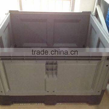 Food and vegetable storage used foldable plastic solid pallet bin