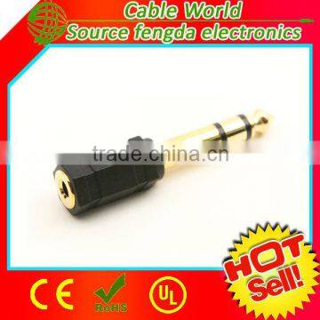 3.5mm stereo female to 6.35 mm stereo male spliter/adaptor