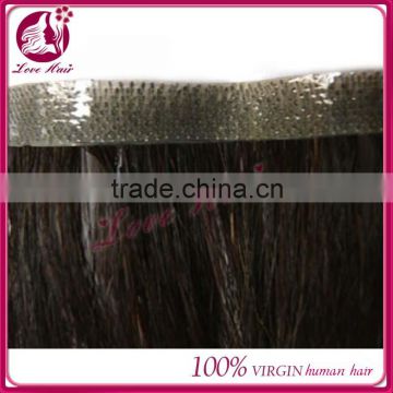 2014 Hot Selling 100% human hair adhesive tape for hair extensions Italy Glue body wave Tape Hair Extension