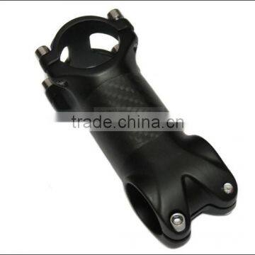 OEM No logo aluminium plus 3K carbon fiber bicycle stem rise road bicycle accessories bike parts black 90-110mm ST2341