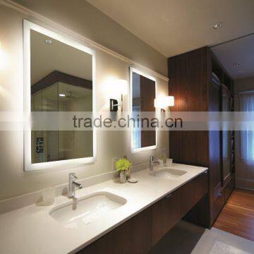 Five star hotel luxury led lighted bathroom miror ,modern backlit mirror