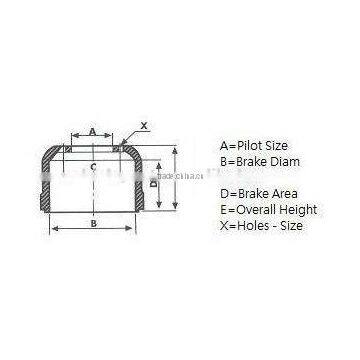 American Model brake drum Reyco No. 52020-01