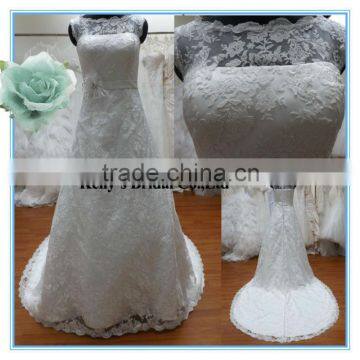 2013 Hot sales beautiful lace wedding dress mermaid cut