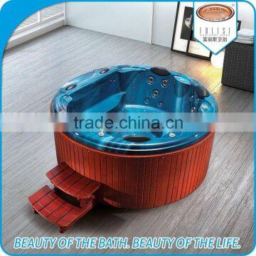 Acrylic Color Composite Freestanding Bathtub 5 People Spa Tub