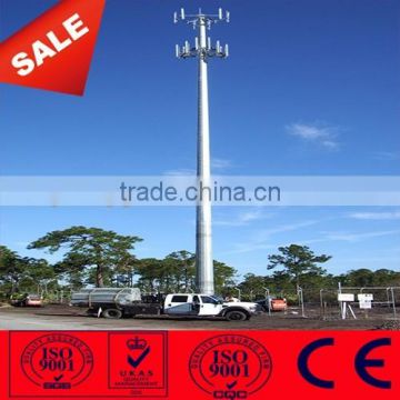 25M 30M 40M Steel Hot dip Galvanized Telcom Monopole Tower