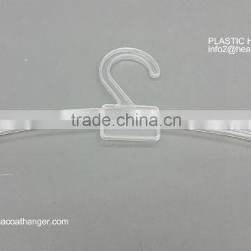 The HEAD transparent underwear hanger with tranparent plastic clips ,new design,made in china