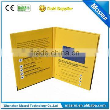 Fashion Hard Cover Design 4.3'' Invitation LCD Video Greeting Card photo-4