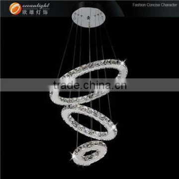 Crystal hotel pendant lamp,led ring light Om88090D