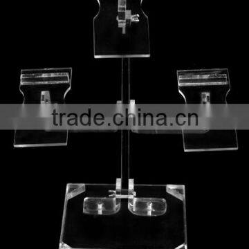 3 Holders Fashion Retail Table Acrylic Display Rack Shopping Mall Shoes Display Stand Acrylic photo-2