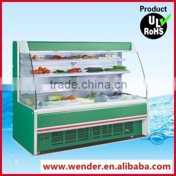 2.5M New design Hot sale supermarket vegetable display refrigerator