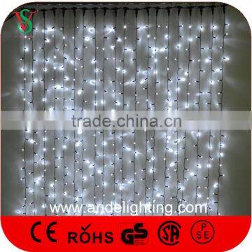 2x3m 600leds Outdoor Christmas Decorations White Curtain Lights