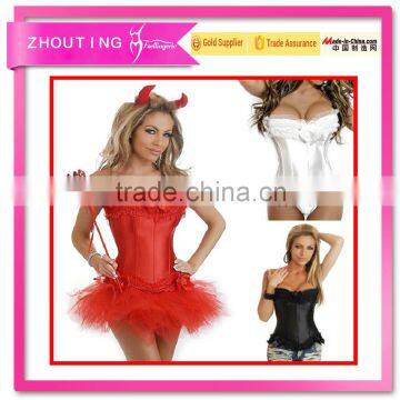 The bow sexy lace of ladies corsets