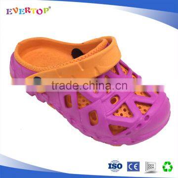 China factory directly price kids eva sandals nice pink and orange fashion new clogs garden shoes