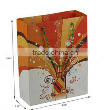 New design paper bag,gift bag ,shopping bag , with handle ,in machine price