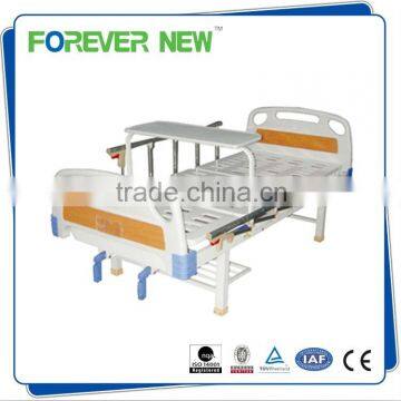 YXZ-C-027 High Quality ABS 2 Cranks 3 Function Manual Hospital Bed with dinner table