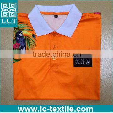 Unique Tropic Jungle Pattern Printed Cheap Promotional Sublimation Polo Tshirt photo-4