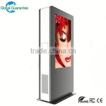 Stand alone CE ROSH IP65 high brightness 55" outdoor high brightness lcd