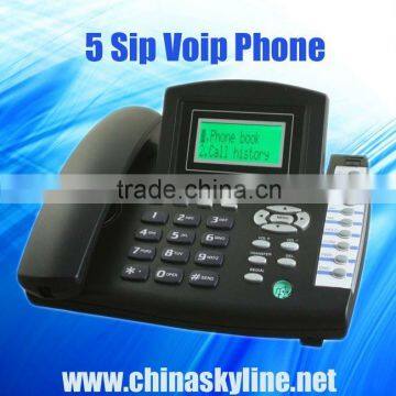 5 sip line SIP IP TELEPHONE for pbx with cheap price