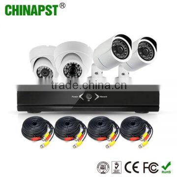 Analog Camera 4CH DVR Camera Kit Type CCD Sensor Security Camera System PST-DVRK04B