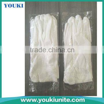 white cotton/polyester work hand safety glove