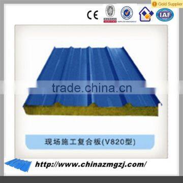 Cheap rock wool sandwich panel caravan cold room sandwich panel