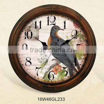 16 inch custom print decorative floral clocks