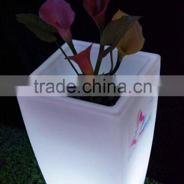 Can be Used as Ice Bucket,50cm High Square Elegant Shape Colorful Plastic Flower Pots photo-5