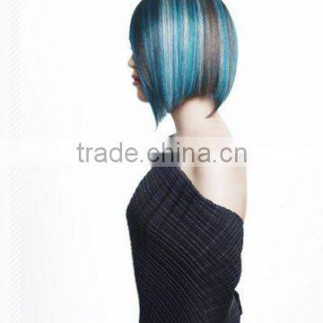 synthetic wigs colorful bob style