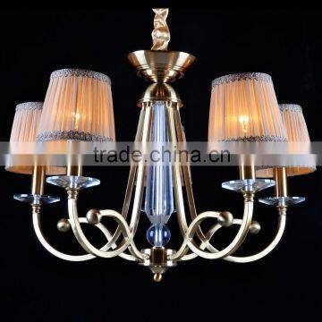 5 Crystal candlestick wrought iron chandelier