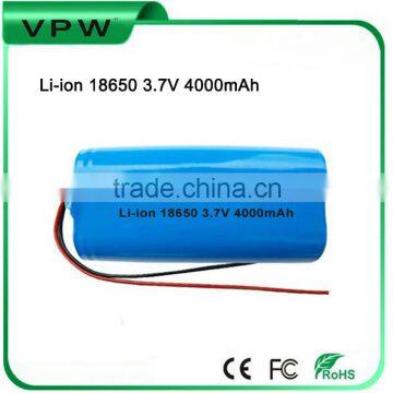 18650 Li-ion 3.7V 4000mAh Rechargeable Li-ion Battery