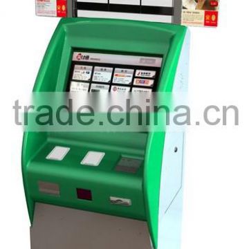 multi touch dual screen kiosk bank auto service computer terminal