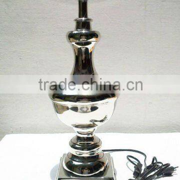 Metal Table Lamp with silver Finish