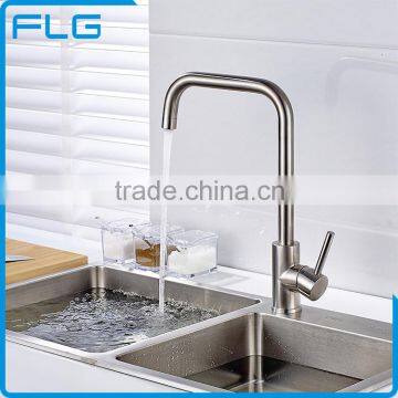 Modern Design Nickel Deck Mounted Kitchen Sink Faucet