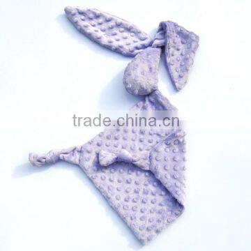 D02 Lavender Cute Baby Mink Bunny Super Soft Massage Security Blanket