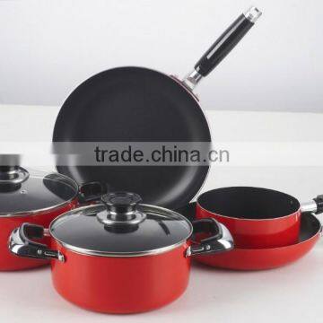 7pcs Aluminum non-stick cookware set