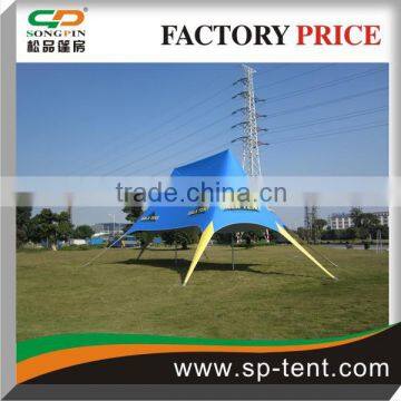 Ddouble pole star tent for advertising