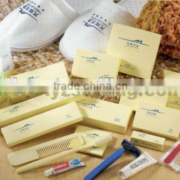 High grade hotel amenities with customized logo and free design