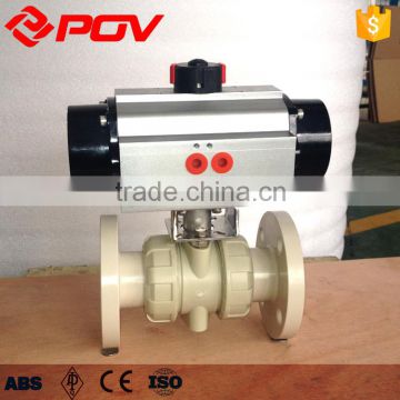 corrosion protection true union pneumatic ball valve plastic