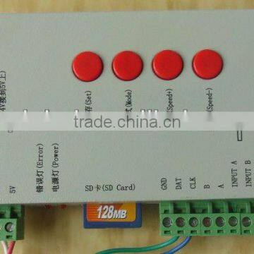 Full color 2048 pixels SD card T1000 controller use for led pixel module point sources light