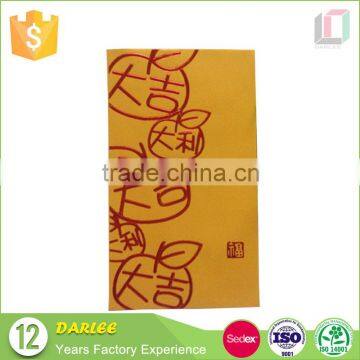 2016 Newest design chinese new year hot stamping custom made red pocket