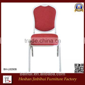 banquet style flat steel frame chair