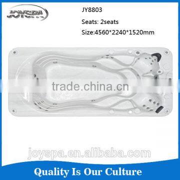 Hot selling fiberglass swimming pool for family garden use balboa swim spa