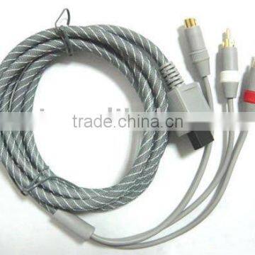 Audio/Video cable For Wii(Cover with net)