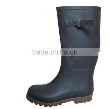 China wholesale black men fashion cheap worker rain boots rubber wellies wellington