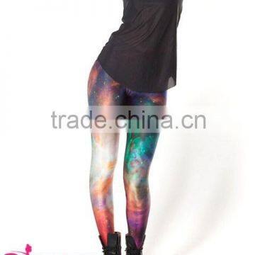 Best selling fancy Galaxy Rainbow leggings ,High-Waisted leggings for women