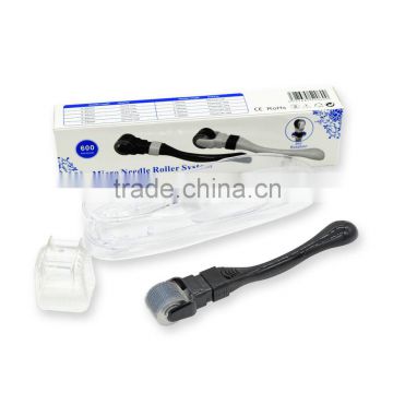 hair loss treatment micro needle therapy 600 needles stainless dermaroller/ derma roller 360 degree roating