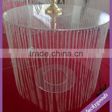 LGZ008 luxury fancy wedding crystal table wedding decoration table