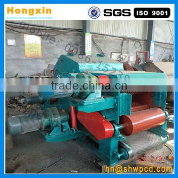 Large scale forest wood drum chipper machine